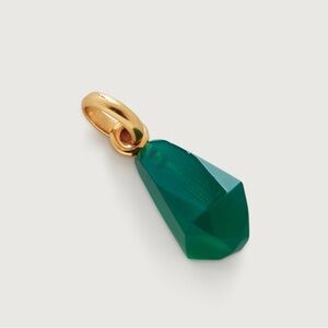 Monica Vinader Green and Gold Pendant